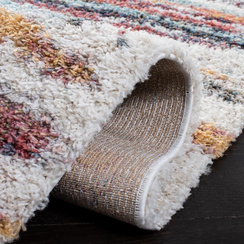 SAFAVIEH Calista Shag Lenke Abstract 1-inch Thick Rug