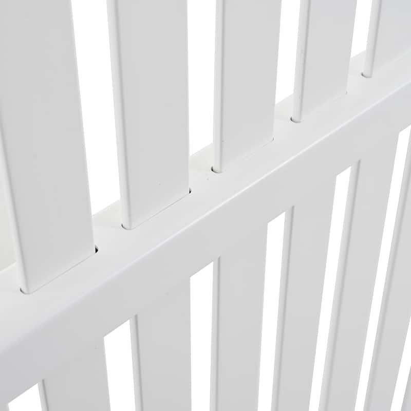Privacy Screen Panels Kit Air Conditioner Trash Can Enclosure Vinyl White Color