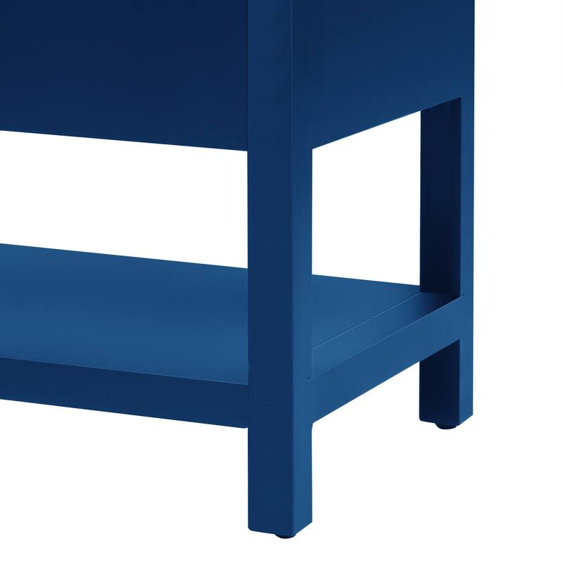 Living Room Storage Entryway Console Table with 4 Door and Open Shelf