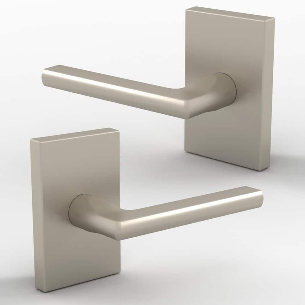 Mega Handles Modern Glamor Dummy Door Lever for Closet & French Doors | Non-Turning Rectangular Handles | Easy Installation
