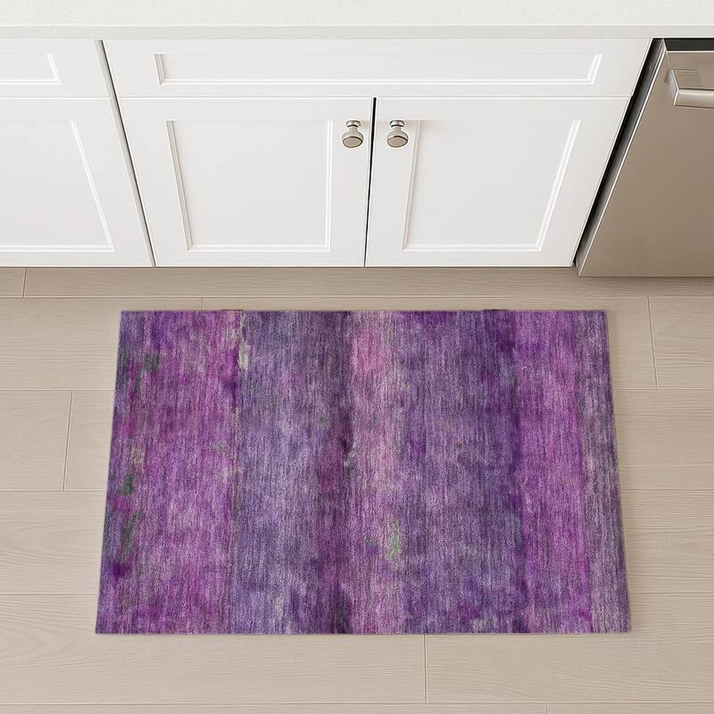 Machine Washable Indoor/ Outdoor Contemporary Ombre Chantille Rug