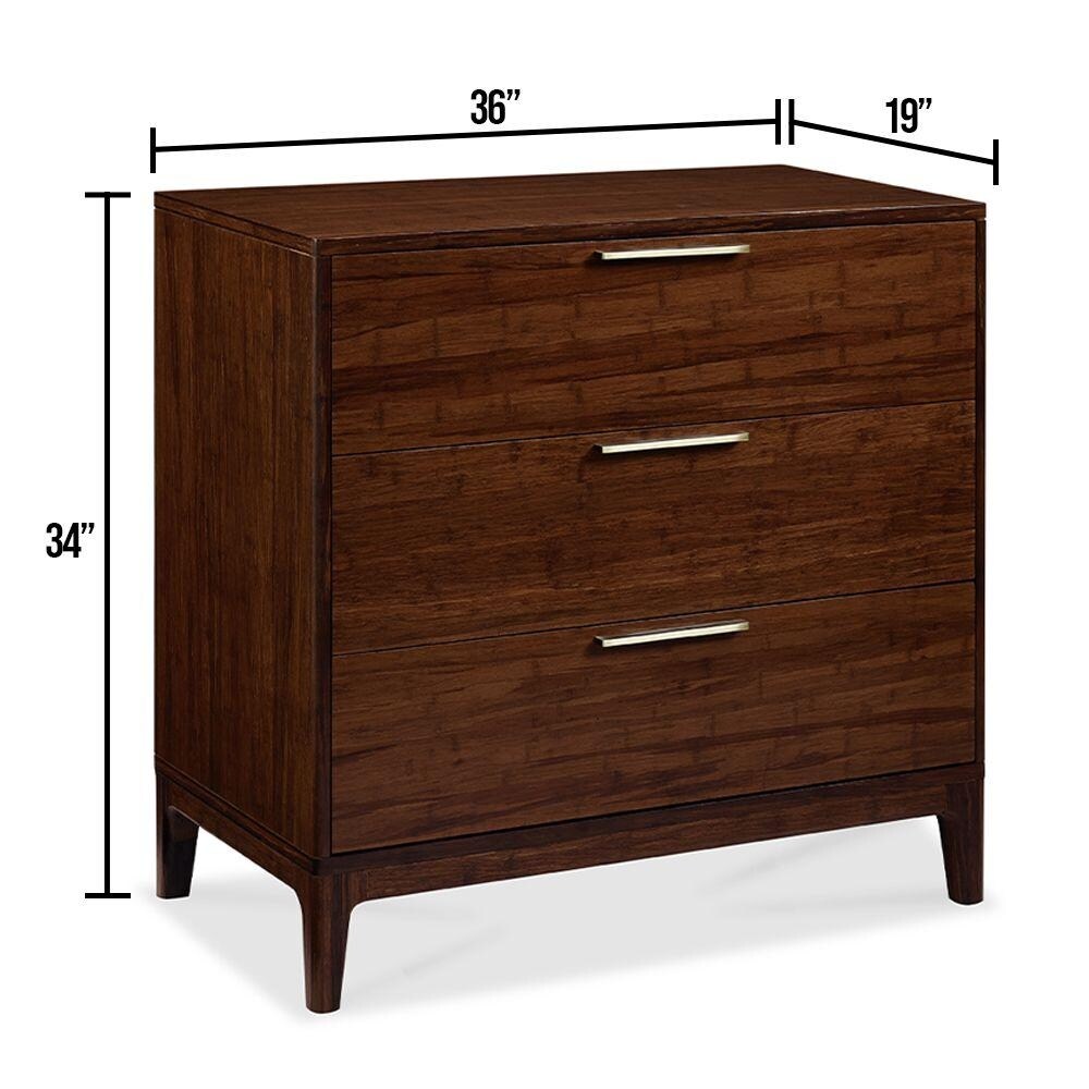 Greenington MERCURY Three Drawer Chest, Exotic Greenington MERCURY Three Drawer Chest, Exotic