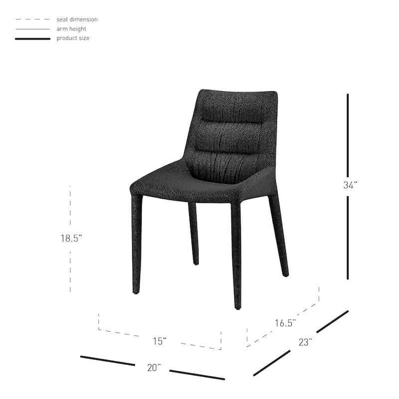NPD Furniture Kelsey Fabric Dining Side Chair