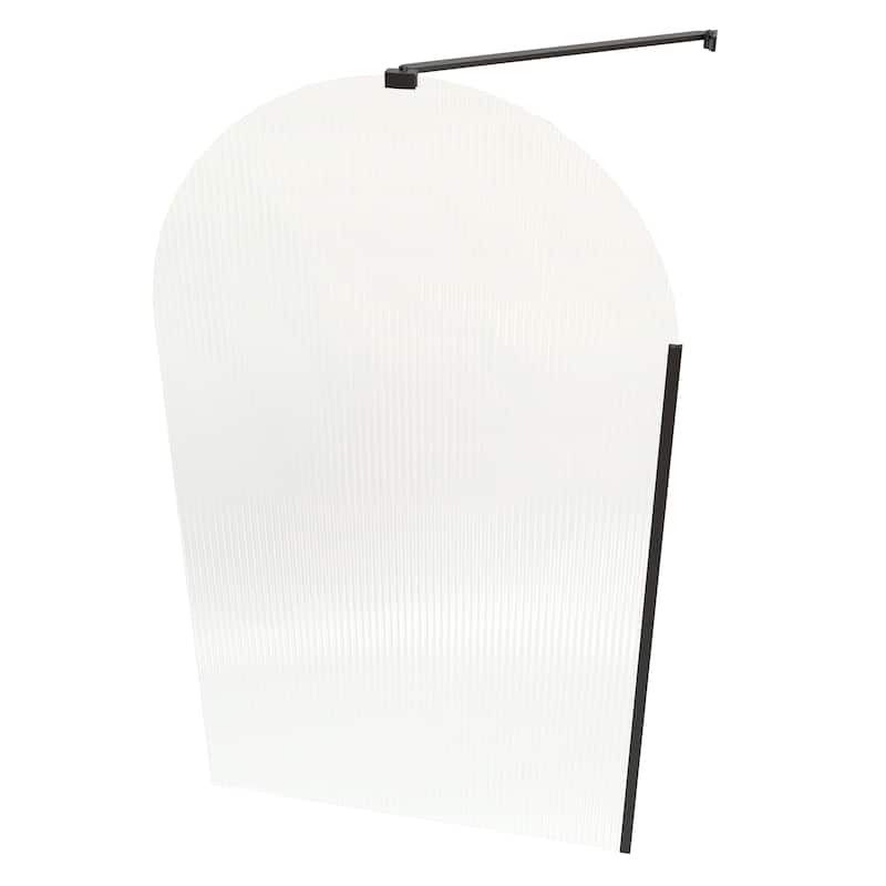 33 in. W x 58 in. H Fixed Tub Door with Tempered Glass - 33" x 58"