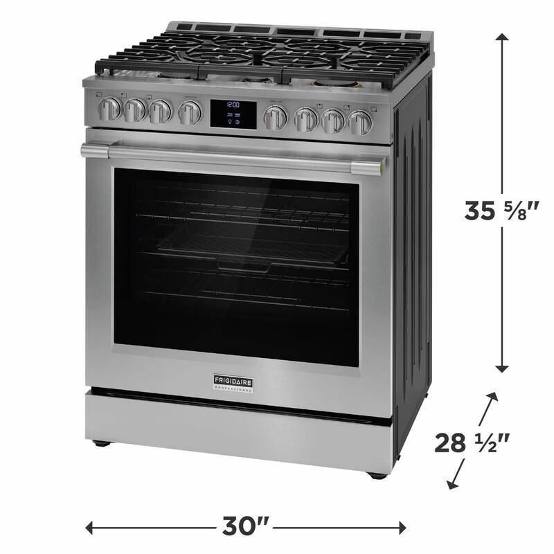 Frigidaire PCFG3080A Professional 30" Wide 6 Cu. Ft. Free Standing Gas