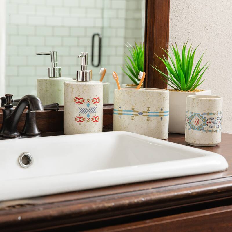 Paseo Road by HiEnd Accents Spirit Valley Ceramic Countertop Bathroom Set, 3PC