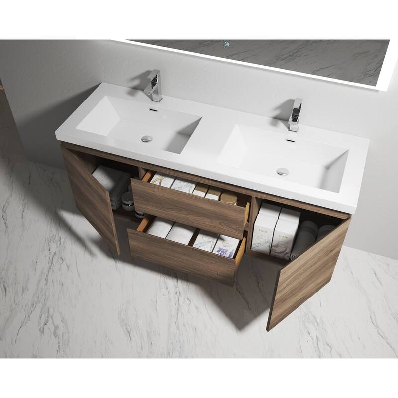 Alma 72 inch integrated sink / Double sink