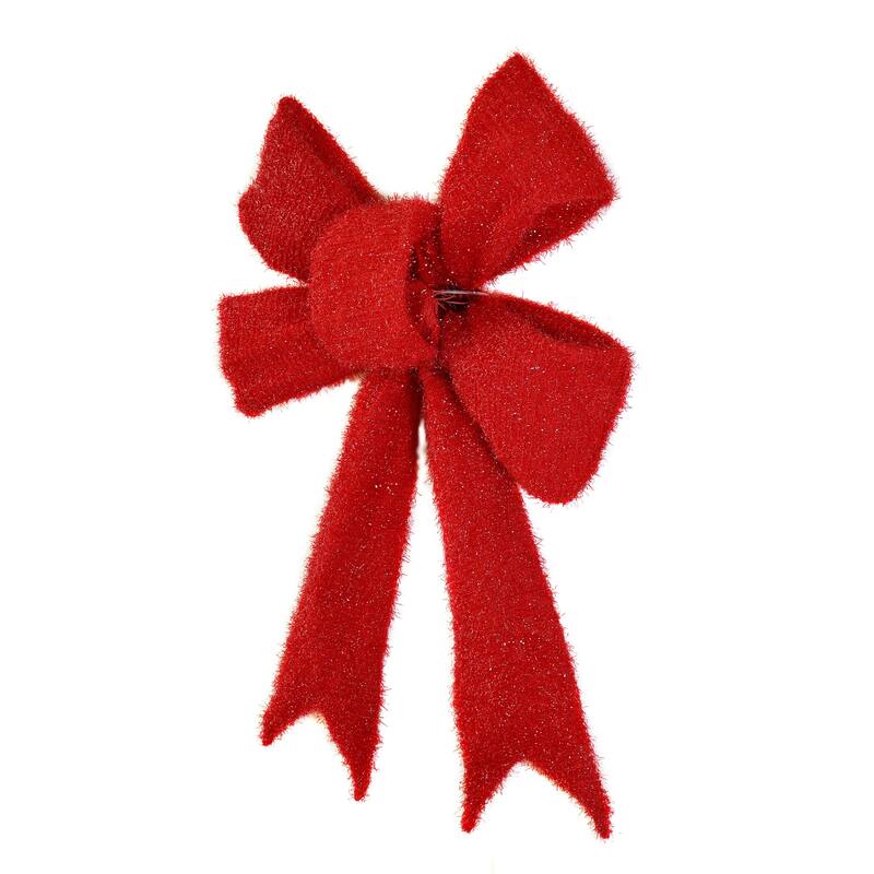 LED Lighted Bow Christmas Wall Decoration - 30"