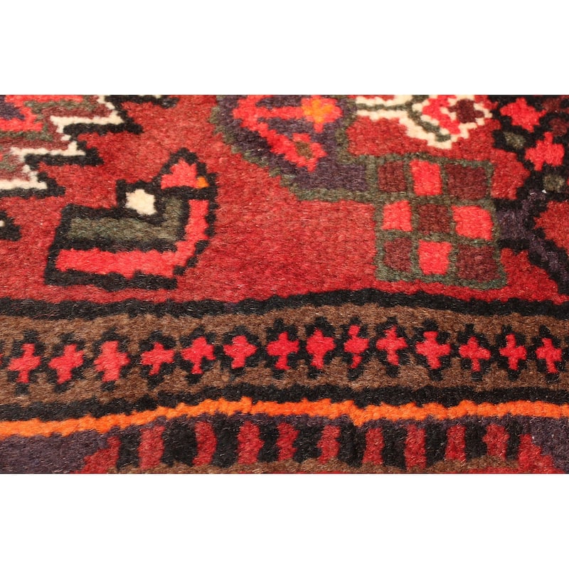 ECARPETGALLERY Hand-knotted Andelz Red Wool Rug - 4'2 x 6'4