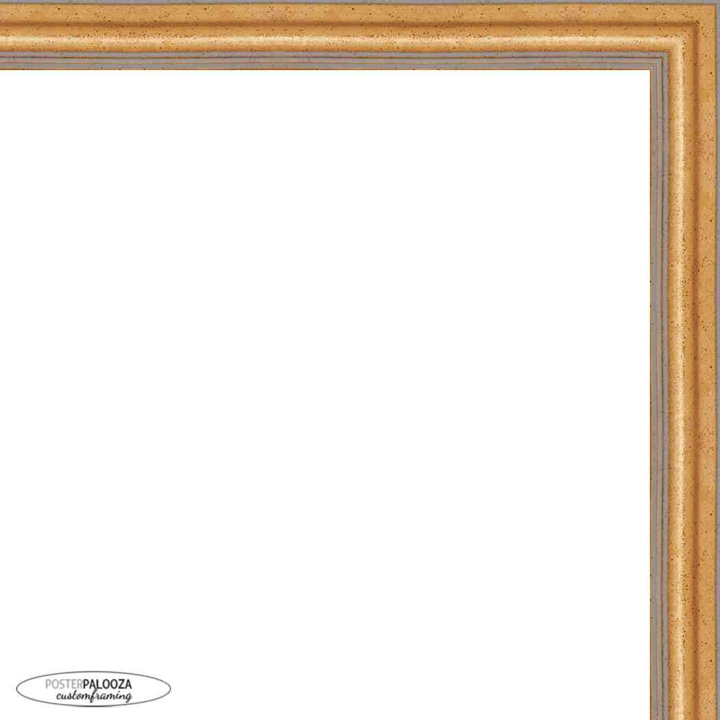 4x7 Traditional Gold Complete Wood Picture Frame with UV Acrylic, Foam  Board Backing, & Hardware