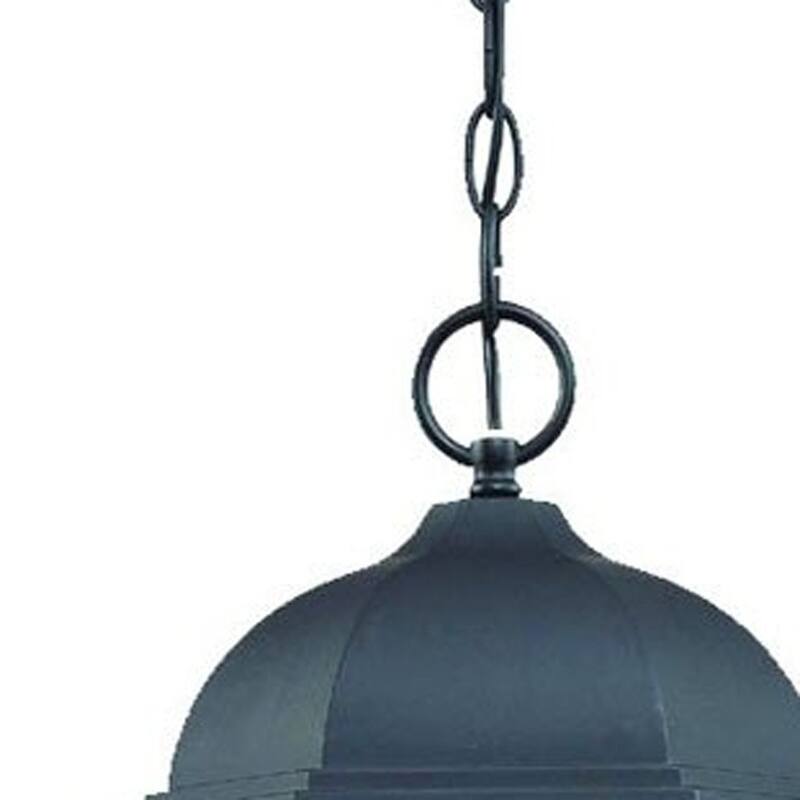 HomeRoots Telfair 3-Light Matte Black Hanging Light - 12.5' X '26' X '12.5
