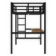 preview thumbnail 13 of 26, Space-Saving Design Loft Bed with Desk, TwinXL/Full Size