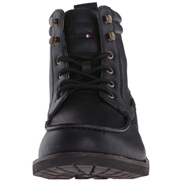 Shop Tommy Hilfiger Mens Beaumont Winter Boots Faux Leather Lace