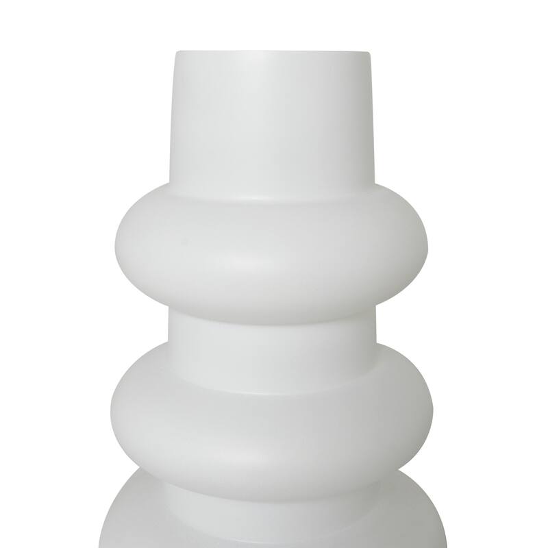 Black or White Glass Dimensional Bubble Vase (Set of 2)