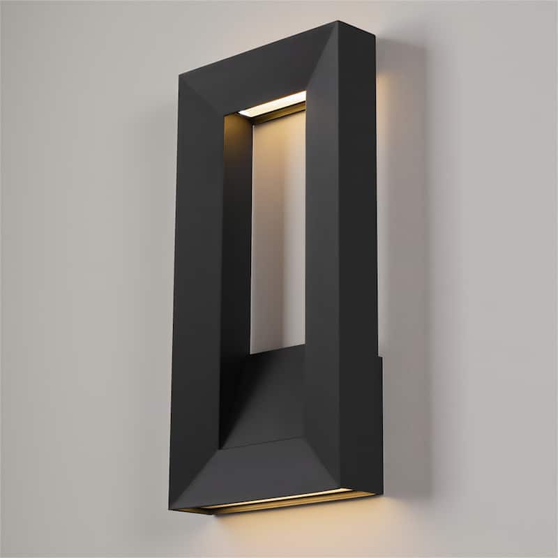 16 Inch LED Wall Sconce - Black