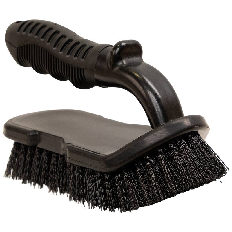 Large Hand-Held Swimming Pool Scrub Brush with Bumper - 8"