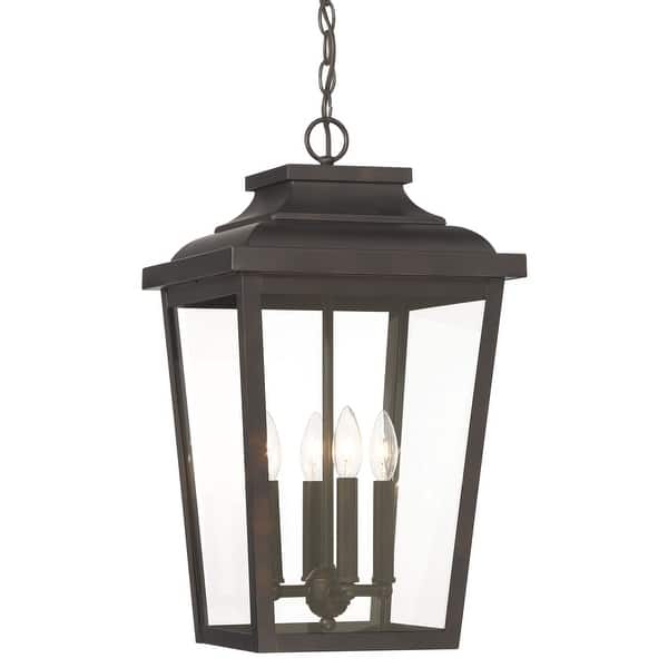 slide 2 of 7, The Great Outdoors 72175-C Irvington Manor 4 Light 13" Wide Outdoor Chelesa Bronze