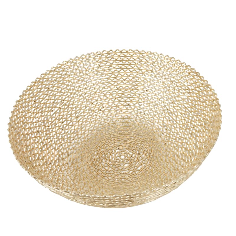 Metal Decorative Bowl - Set of 3 Gold - CosmoLiving by Cosmopolitan