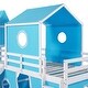preview thumbnail 25 of 26, Modren Twin Size Bunk Bed With Slide Pink Tent and Tower,Spacious Under Bed Space for Bedroom