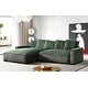 preview thumbnail 51 of 59, Transitional Luxe Upholstered Living Room Sectional 106.7 inch
