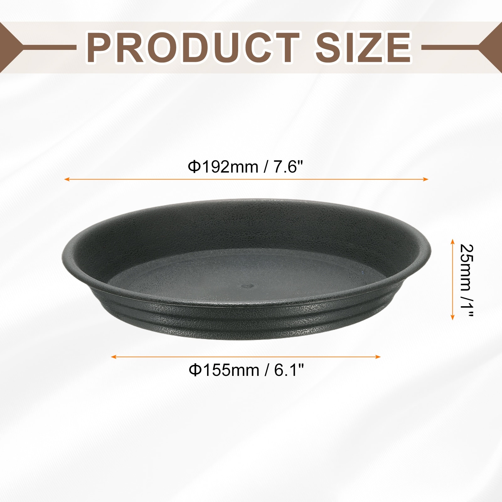 Plastic Plant Saucer Round Drip Trays Flower Pot Saucers Flower Base Bottom Drainage Tray for Indoors Outdoors Planter