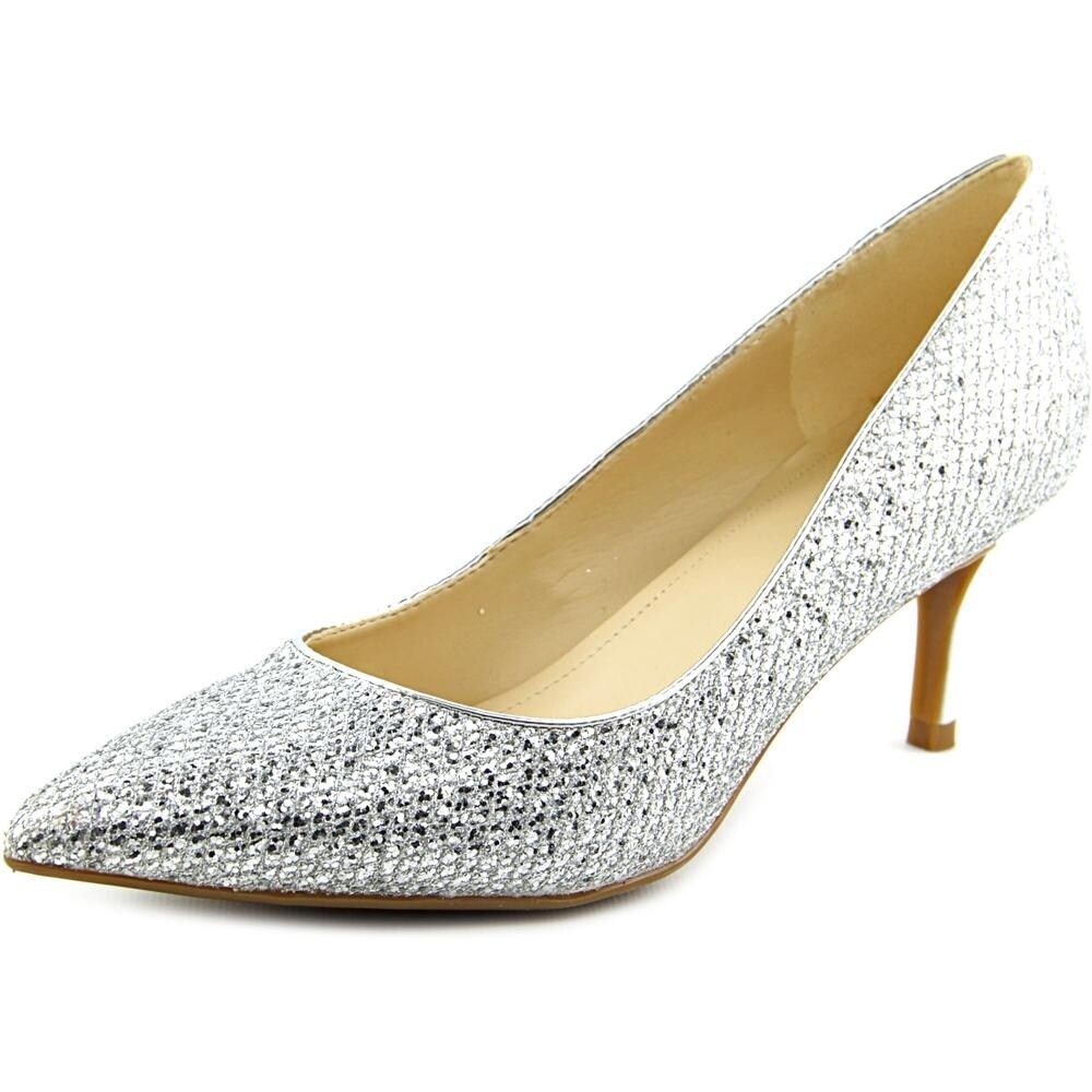 marc fisher silver heels