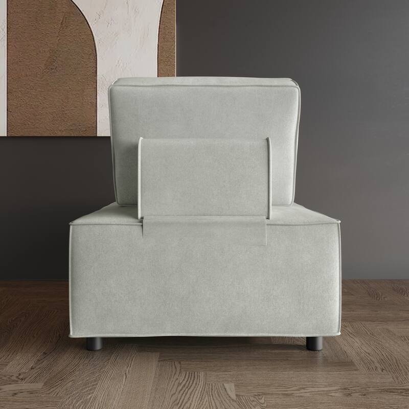 Clayfell Fandy Velvet Square Accent Chair