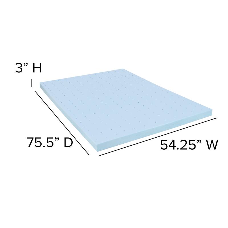 Platform Bed Frame; Pocket Spring Mattress & Memory Foam Topper