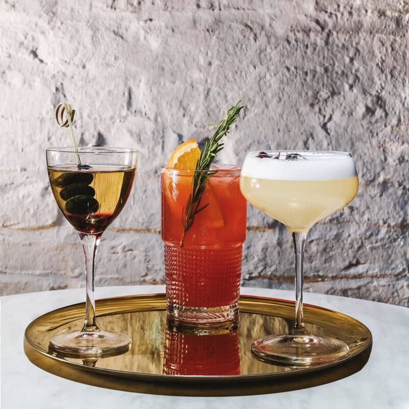 Bormioli Rocco Set of 4 Novecento Stemware Nick & Nora Glasses - 5.25 oz