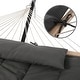 Double Outdoor Hammock with Stand, Two Person Cotton Rope Hammock with ...