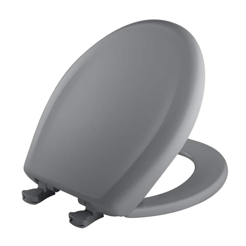 Bemis STA-TITE Seat Fastening System Residential Plastic EasyClean & Change Toilet Seat Ice Gray - 14.75" x 2.63" x 18.75" - Country Grey