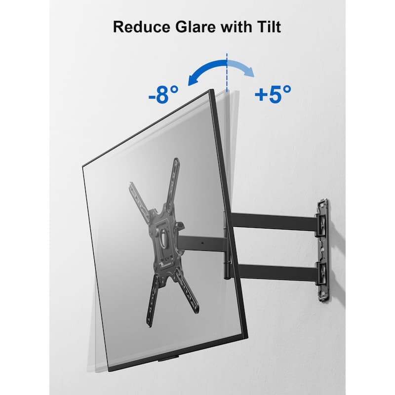 ErgoAV Single Stud Motion Mount for TVs 40″ to 55″ and up to 70lbs