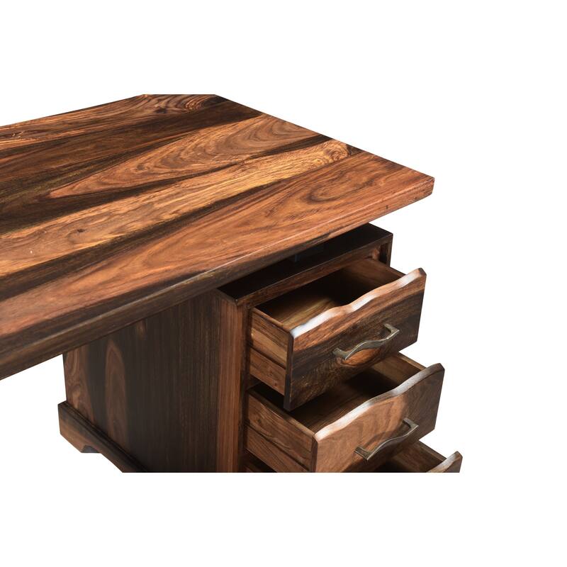 Avenue 2-piece Live Edge Solid Wood Desk Set