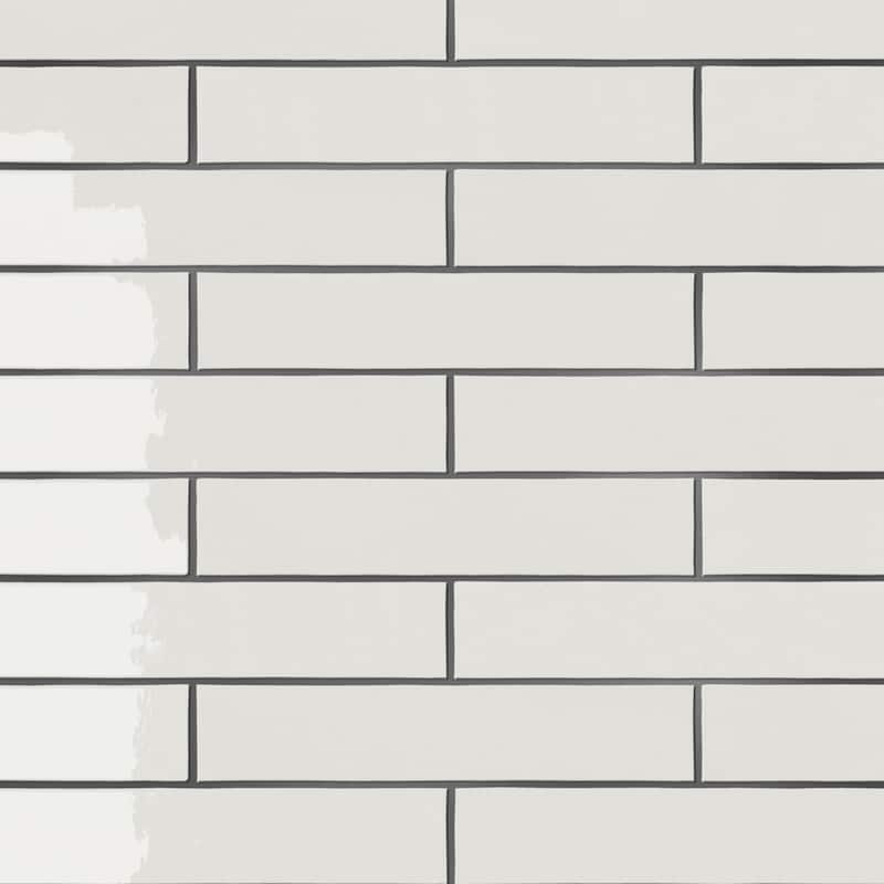 Merola Tile Menorca White 2-1/2" x 12-7/8" Ceramic Wall Tile