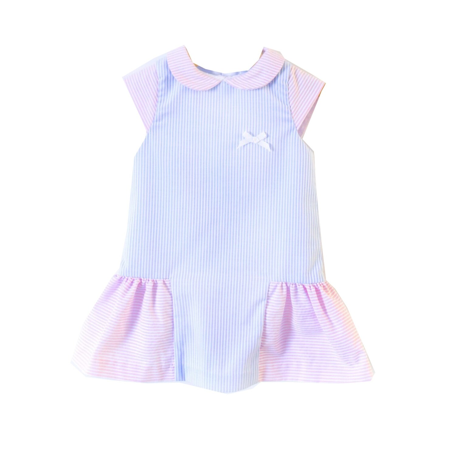 pink blue frock for baby girl