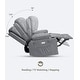 preview thumbnail 24 of 73, Oversized power recliner with heat, massage, 360 degrees swivel, and cup holder.