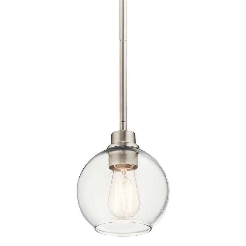 Kichler Harmony Single Light 6-1/2" Wide Mini Pendant - Brushed Nickel