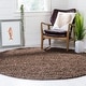 preview thumbnail 109 of 121, SAFAVIEH Athens Shag Ilaha 1.5-inch Thick Rug 6'7" Round - Taupe - Round