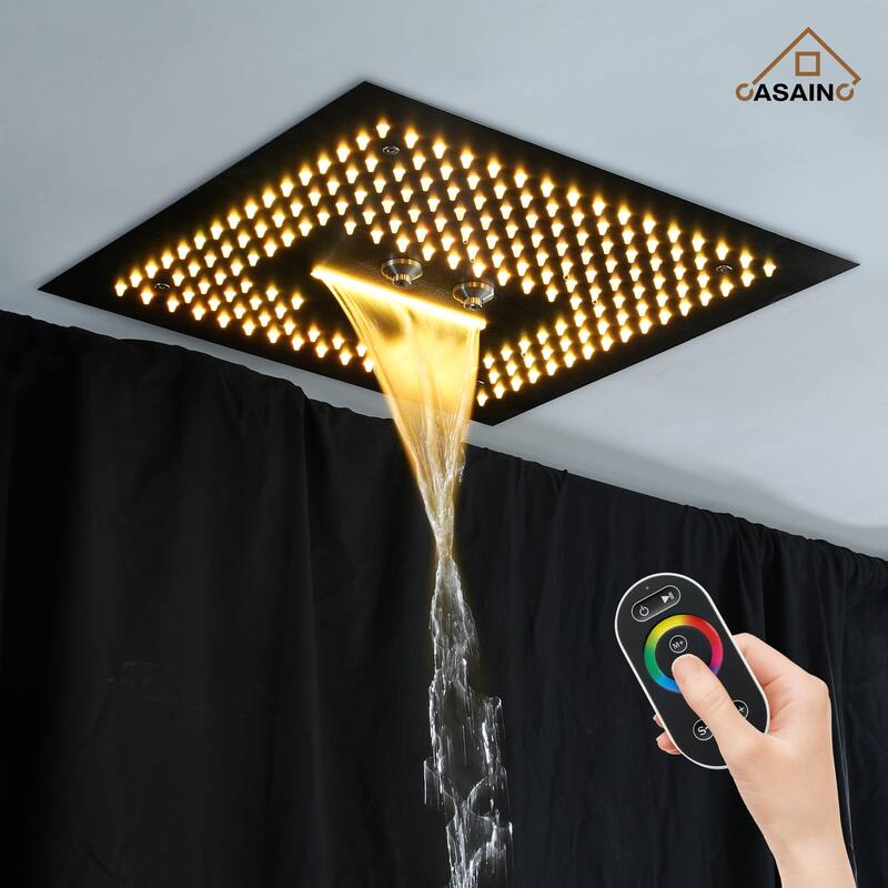 4 Functions Shower System with Multi-Function Remote Control 64 Color Lights