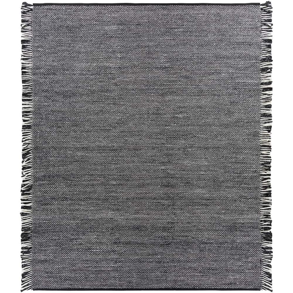 Surya Liam Outdoor Safe Modern Solid Fringe Area Rug