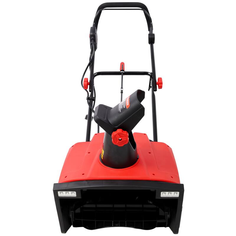 20inch Corded Electric Snow Thrower with LED,120V/60HZ,15 Amp Motor,30FT Throwing Distance - N/A