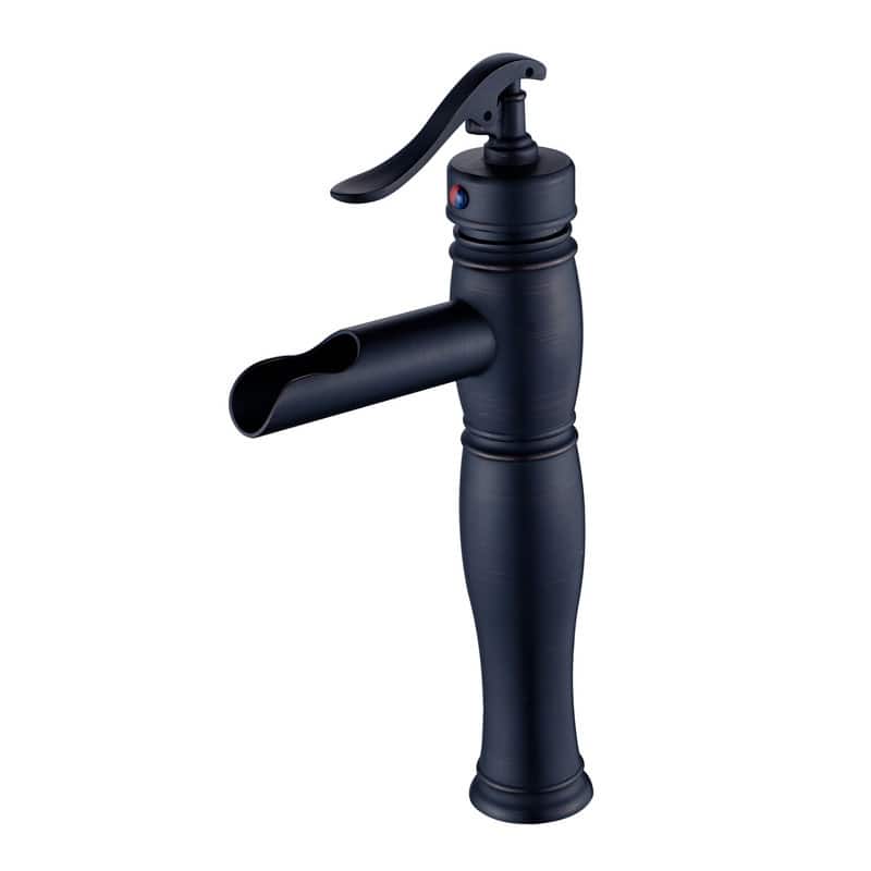 Oil Rubbed Bronze Bathroom Faucet Waterfall Vessel Sink Faucet