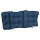 preview thumbnail 38 of 39, Multi-section Tufted Indoor Microsuede Seat/Back Chair Cushion (Multiple Sizes)