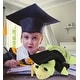 preview thumbnail 6 of 4, DolliBu Large Green Sea Turtle Graduation Plush Toy with Gown and Cap - 11 inches