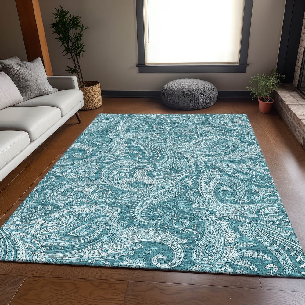 Premium Washable Super Soft Traditional Paisley Mayfield Rug