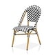 preview thumbnail 79 of 95, Furniture of America Irene French Chevron Wicker Patio Dining Chairs