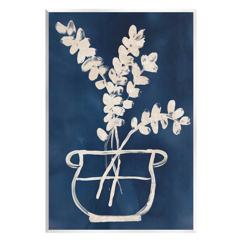 Stupell Abstract Leaves Botanical Outline Wall Plaque Art, Design by June Erica Vess - 10 x 15