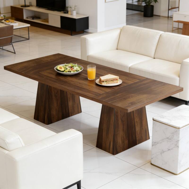 Wooden Dining Table Kitchen Table, Home Office Table, Coffee Table Meeting Table with Tapered Legs