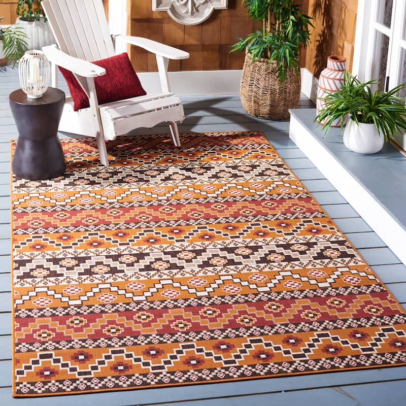 SAFAVIEH Veranda Rudy Indoor/ Outdoor Waterproof Patio Backyard Rug