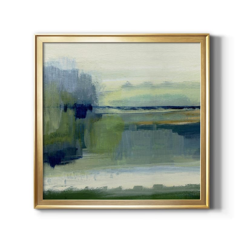 Glistening Meadow Detail I-Premium Framed Canvas - Ready to Hang - 30.5x30.5 - Gold